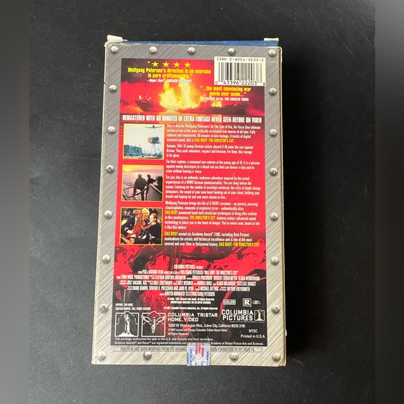 Das Boot - The Directors Cut (VHS, 1997, Directors Cut) Vintage Movie Retro - Picture 4 of 4